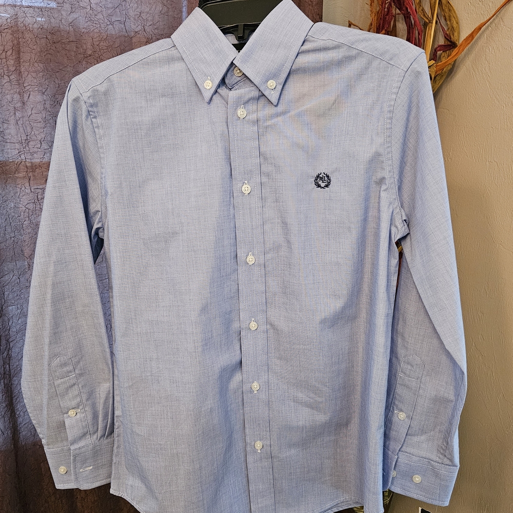 Boys Lauren Ralph Lauren Classic Blue Dress Shirt